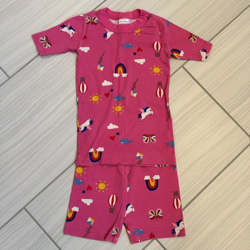 Hanna Andersson short sleeved pajama set size 6-7yrs
